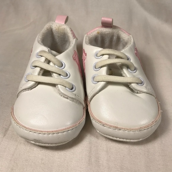Baby Gap Girls Crib Shoe 6-12 Months Booties Bear - Picture 4 of 10